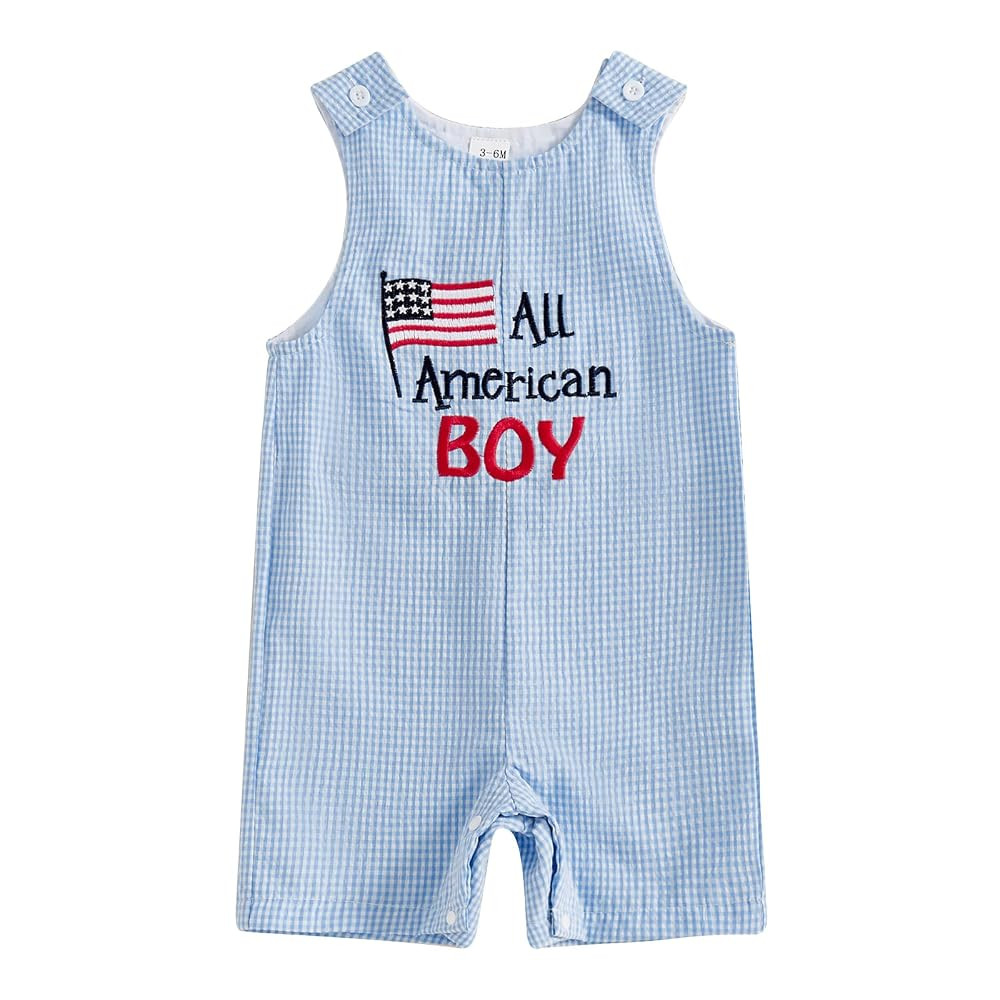 YINGISFITM Newborn Baby Boy Clothes Fishing Overalls Sleeveless Jumpsuit Infant Bodysuit Toddler ... | Amazon (US)