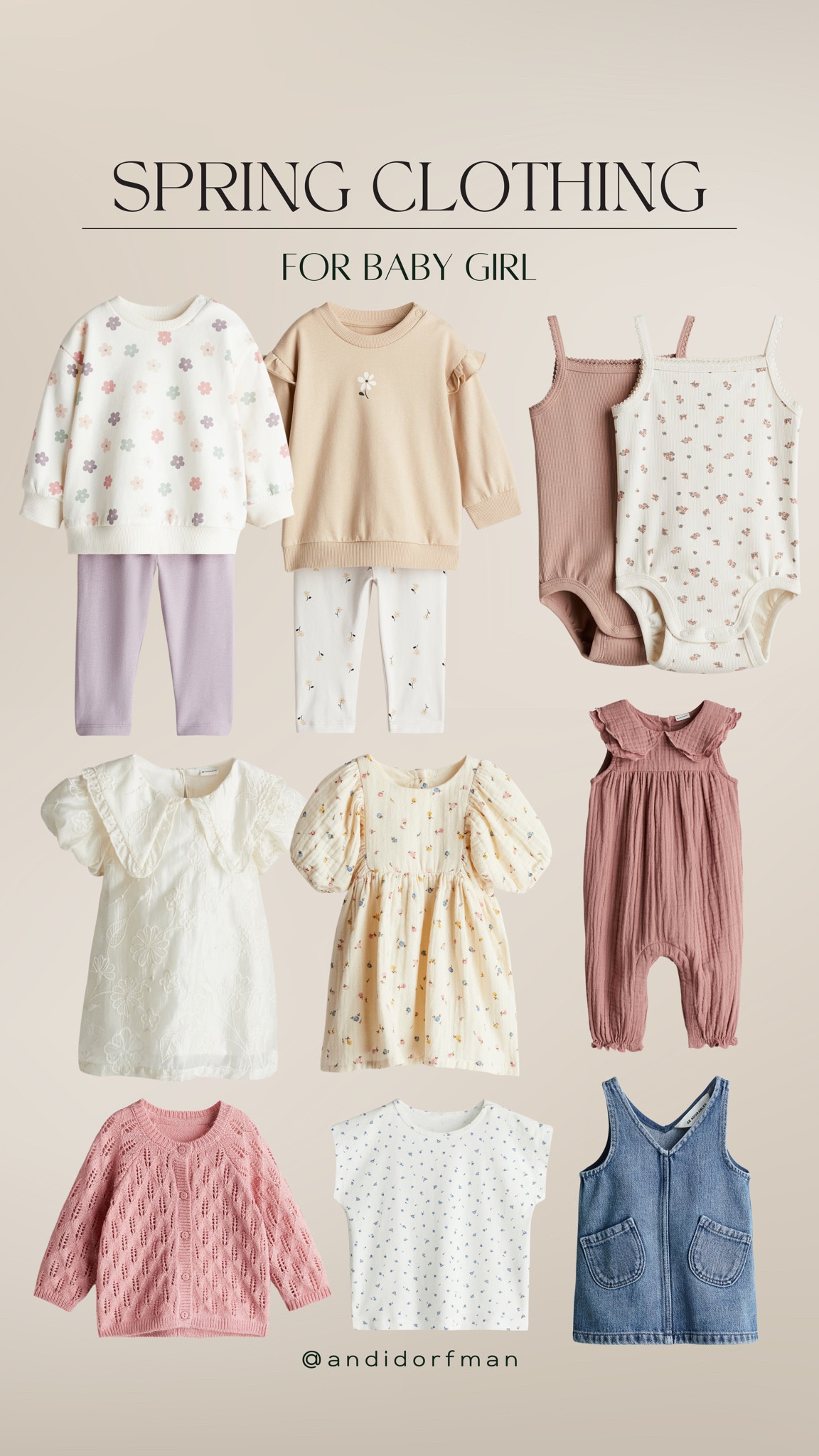 Baby girl clothes for spring 🌼 