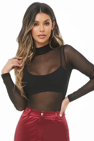 Sheer Mesh Bodysuit | Forever 21 (US)