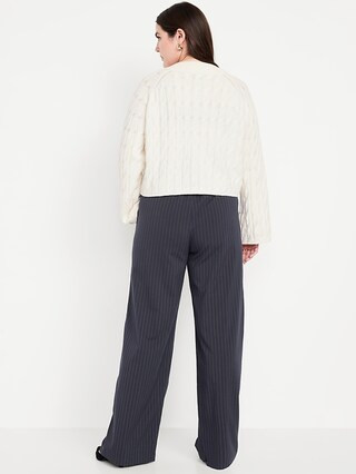 High-Waisted Billie Pinstripe Wide-Leg Trouser | Old Navy (US)