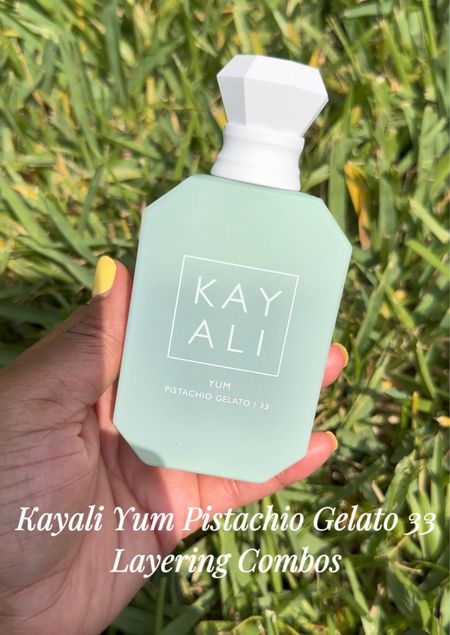 Kayali Yum Pistachio Gelato 33 (gifted) smells is sweet, nutty, and creamy, but it doesn’t feel heavy. It layers well with so many things, so I decided to share some with you!

#LTKbeauty #LTKunder100 #LTKBeautySale
