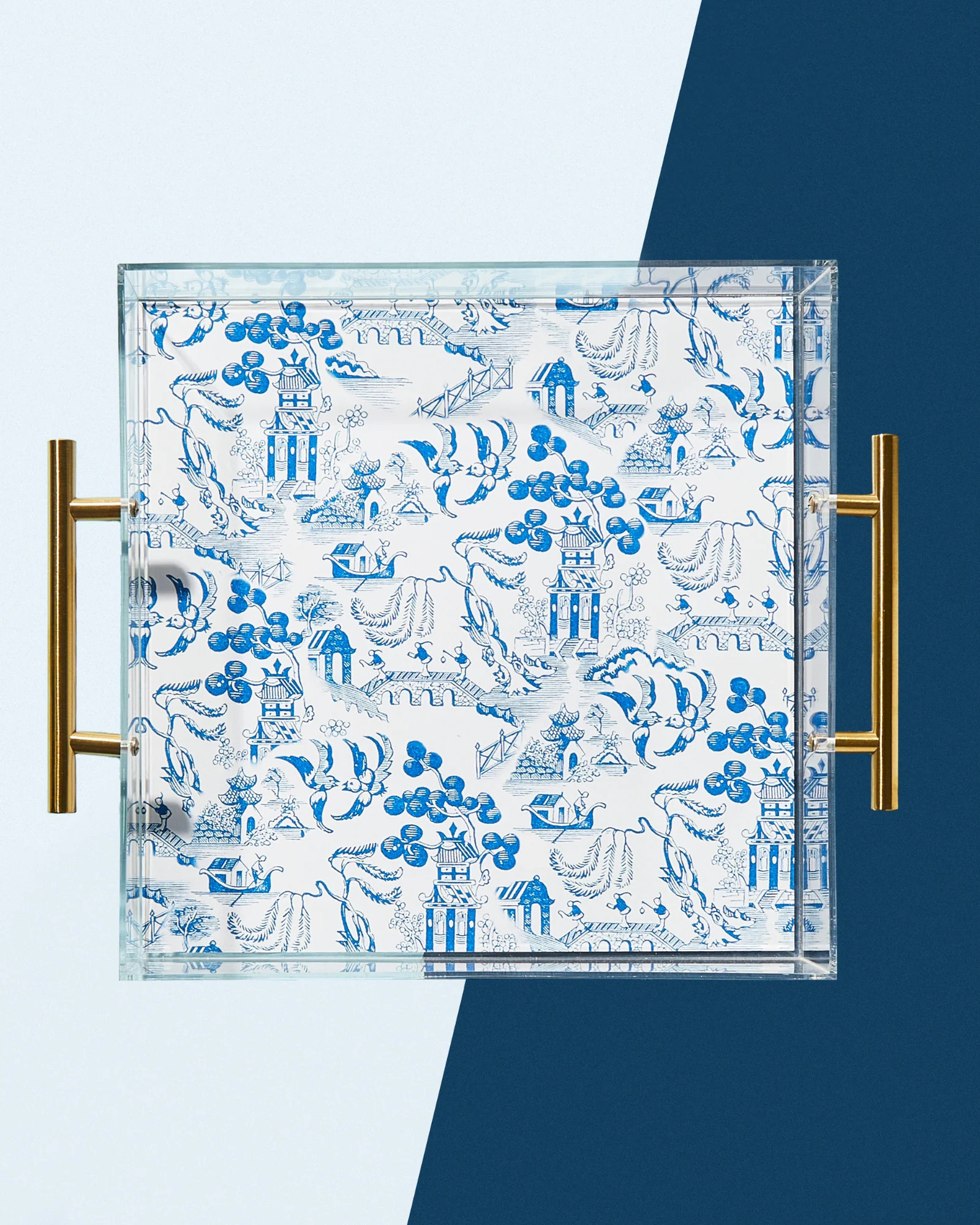 Chinoiserie Print Acrylic Tray | Triple Threads