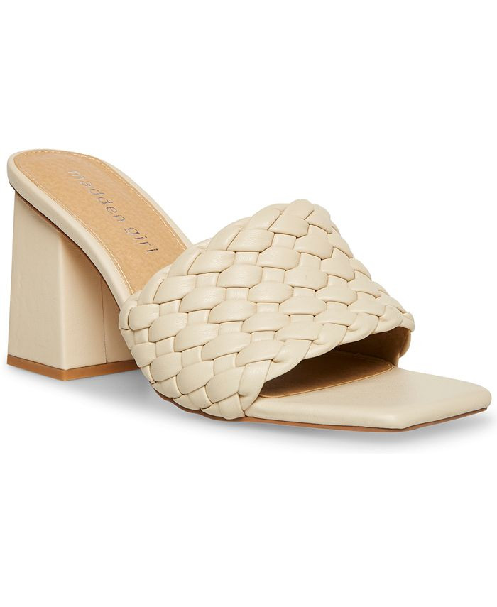 Golden-W Braided Block-Heel Mule Sandals | Macys (US)