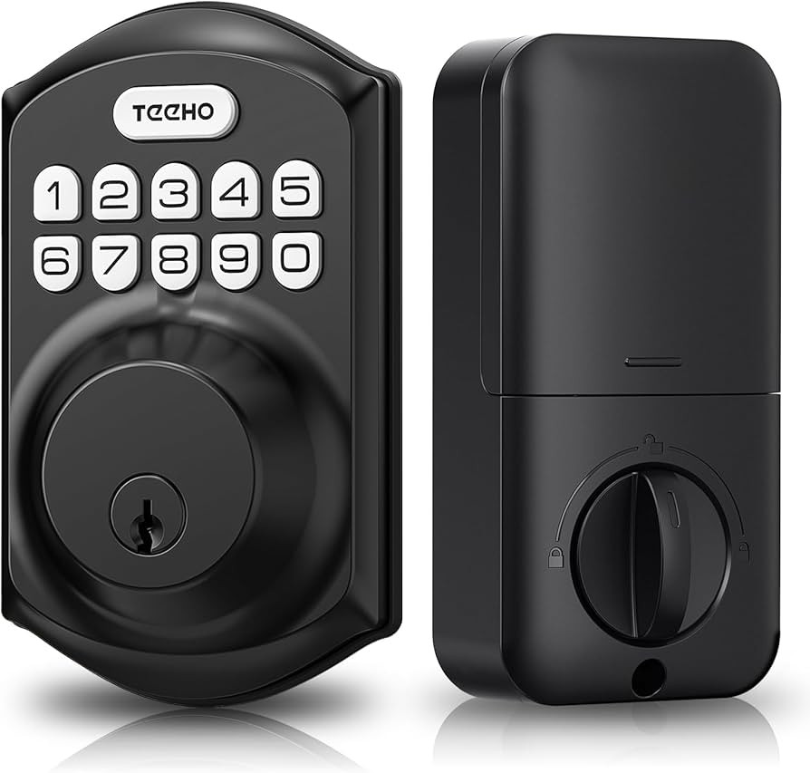 TEEHO TE001 Keyless Entry Door Lock with Keypad - Smart Deadbolt Lock for Front Door with 2 Keys ... | Amazon (US)
