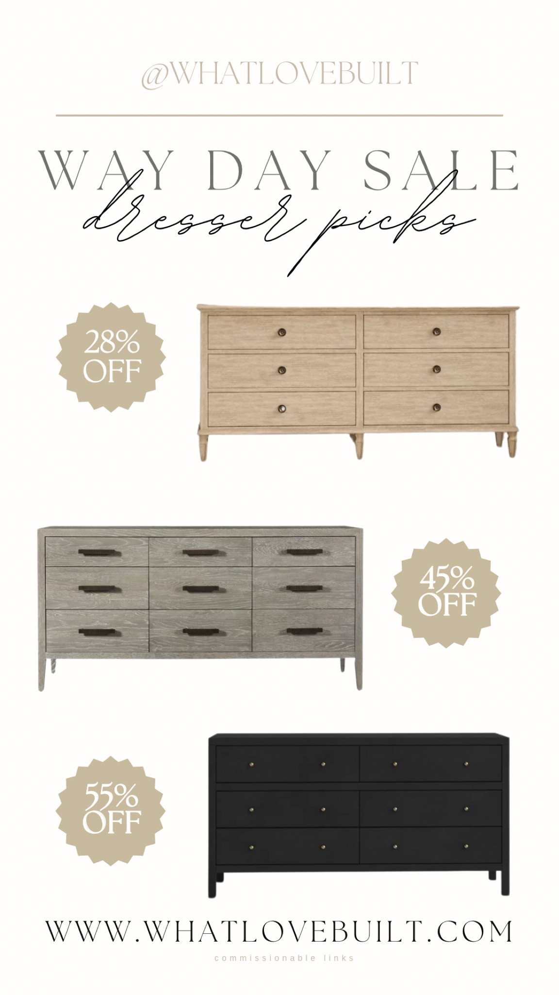 Way Day Furniture Sale Dresser Picks! 

#wayday #wayfair #furniture #dresser #bedroom #bedroomfurniture 

#LTKhome #LTKsalealert