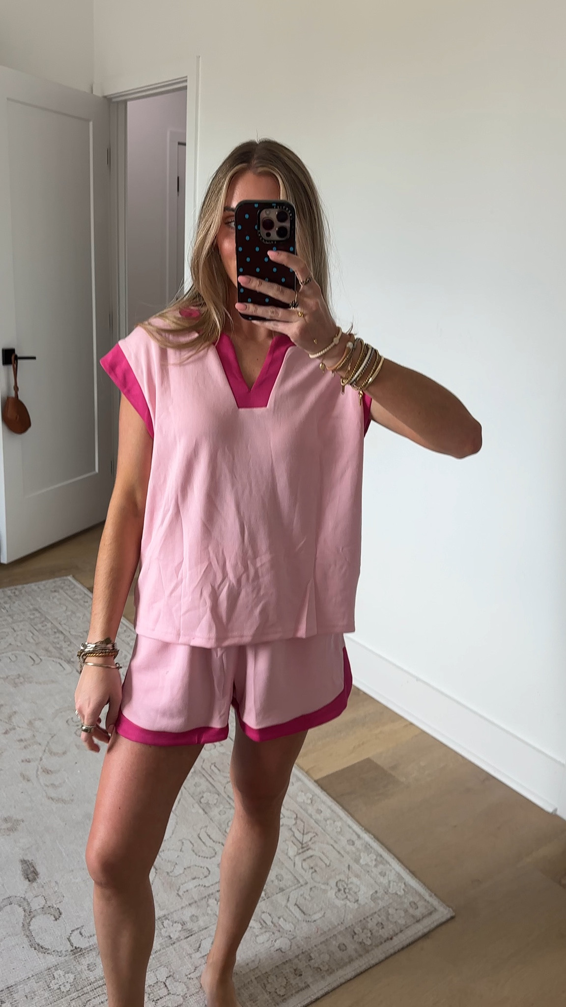 Amazon size small Gozoloma Women's V-Neck Color Block Short Set Short Sleeve T-Shirt and Shorts with Pockets Casual 2 Piece Outfits Summer

#LTKootd #LTKSaleAlert #LTKdayinmylife