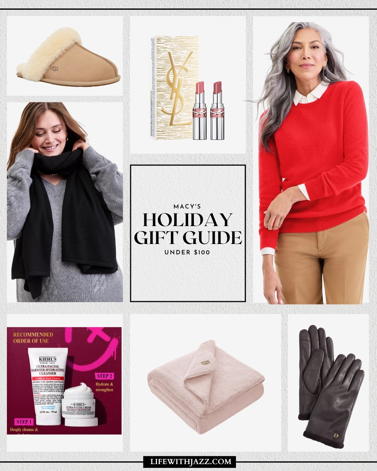 Last-minute holiday gift ideas under $100

Ugg slippers
Cashmere scarf
Cashmere sweater
Cleanser and hydrate set
Blanket 
Gloves
Beauty sets

@macys #MacysPartner

#LTKGiftGuide #LTKHoliday