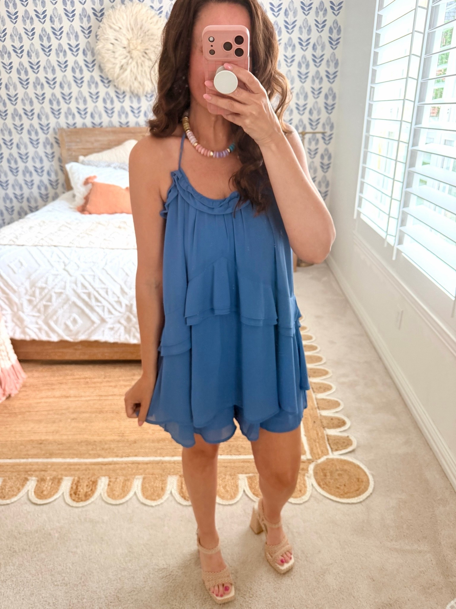 Cutest Amazon romper that looks like a dress. Wearing a small. Easy to dress up or down. 
.

#LTKootd #LTKdayinmylife #LTKselfcare