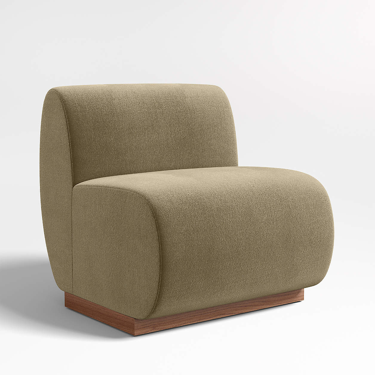Leandro Hazel Green Single Dining Banquette + Reviews | Crate & Barrel | Crate & Barrel