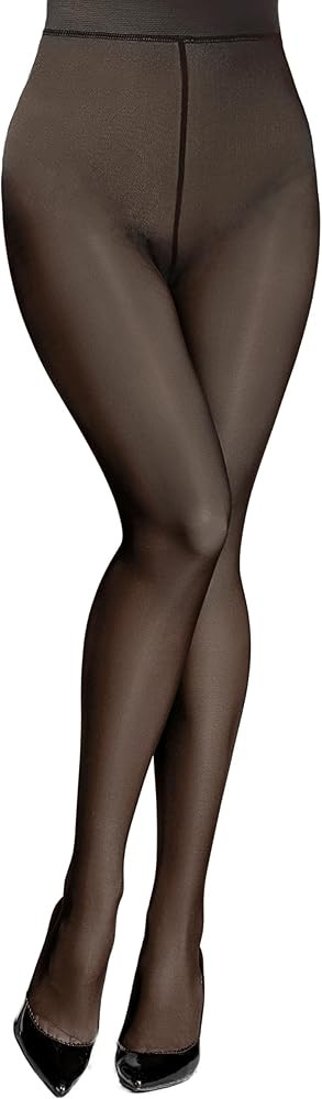 Aobiono Women Fleece Lined Tights Sheer Warm Pantyhose Fake Translucent Winter | Amazon (US)