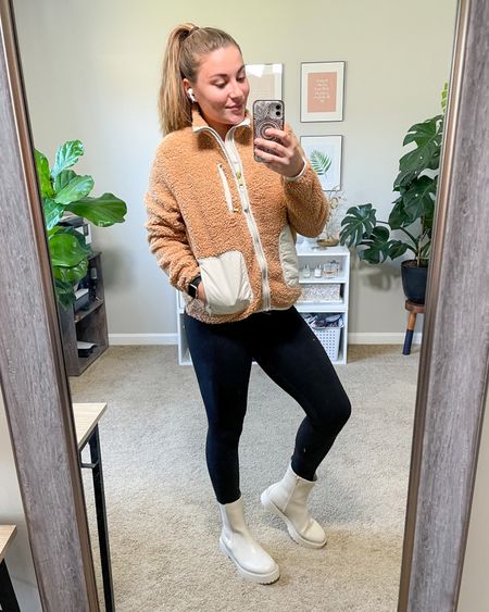The cutest jacket from Walmart just came in and I’m in love!! Also I can just picture these chelsea boots styled with a big sweatshirt and leggings. 😍