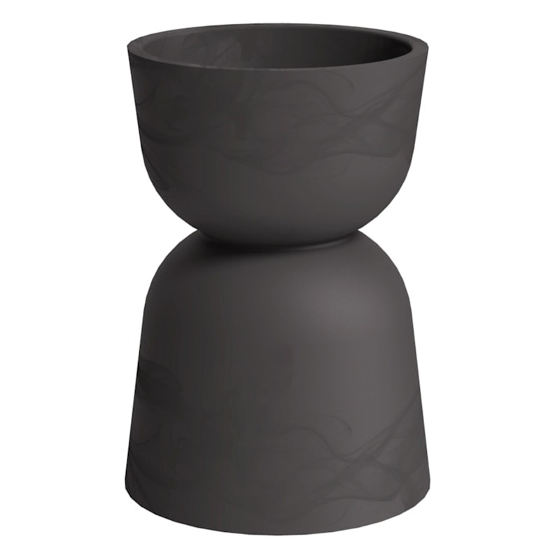 Slate Black Reverse Planter, 17" | At Home