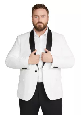 Johnny Bigg Men's Big & Tall Pierce Tuxedo Suit Jacket, Ivory | Belk