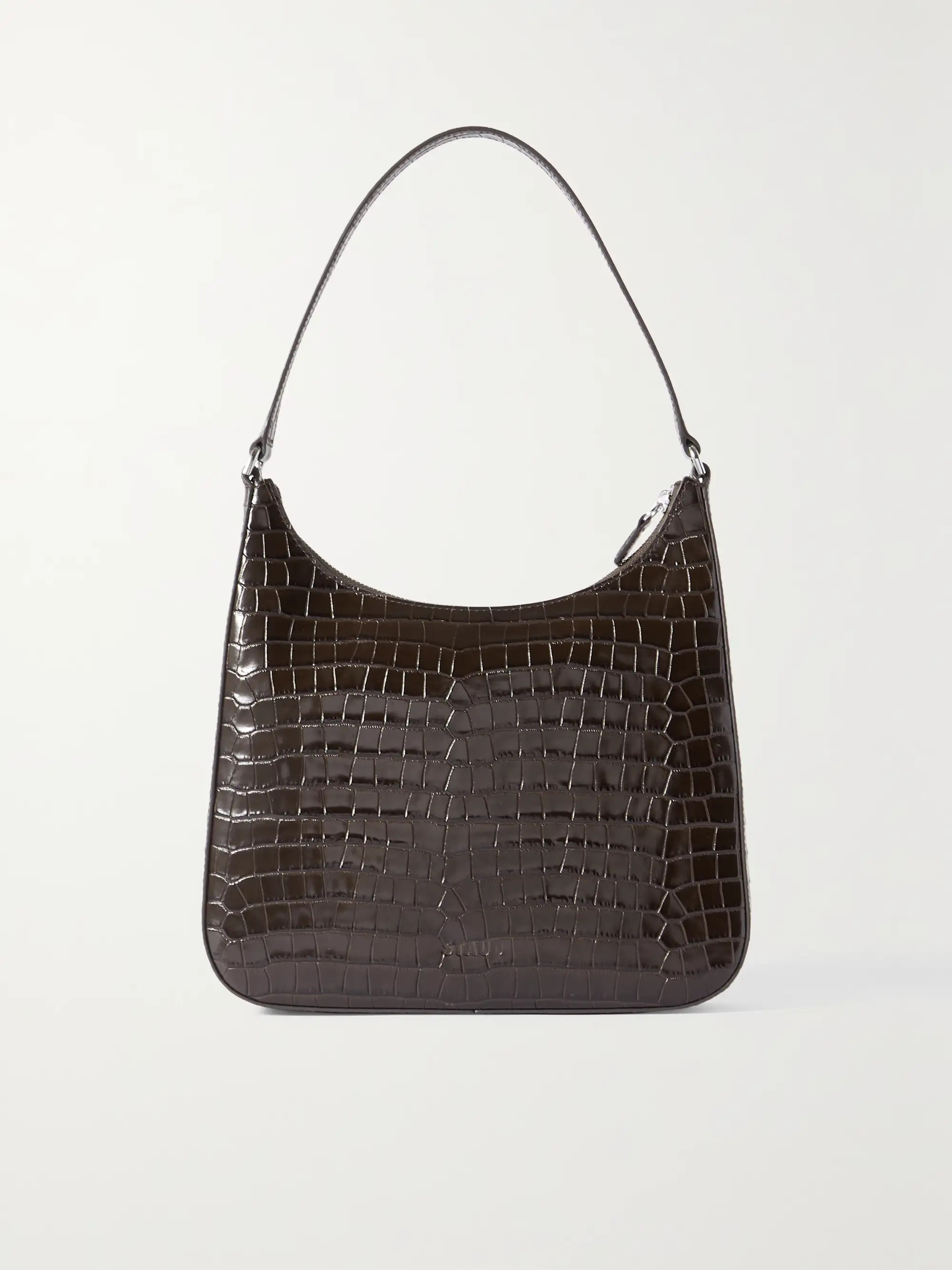 Alec croc-effect patent-leather shoulder bag | NET-A-PORTER (UK & EU)