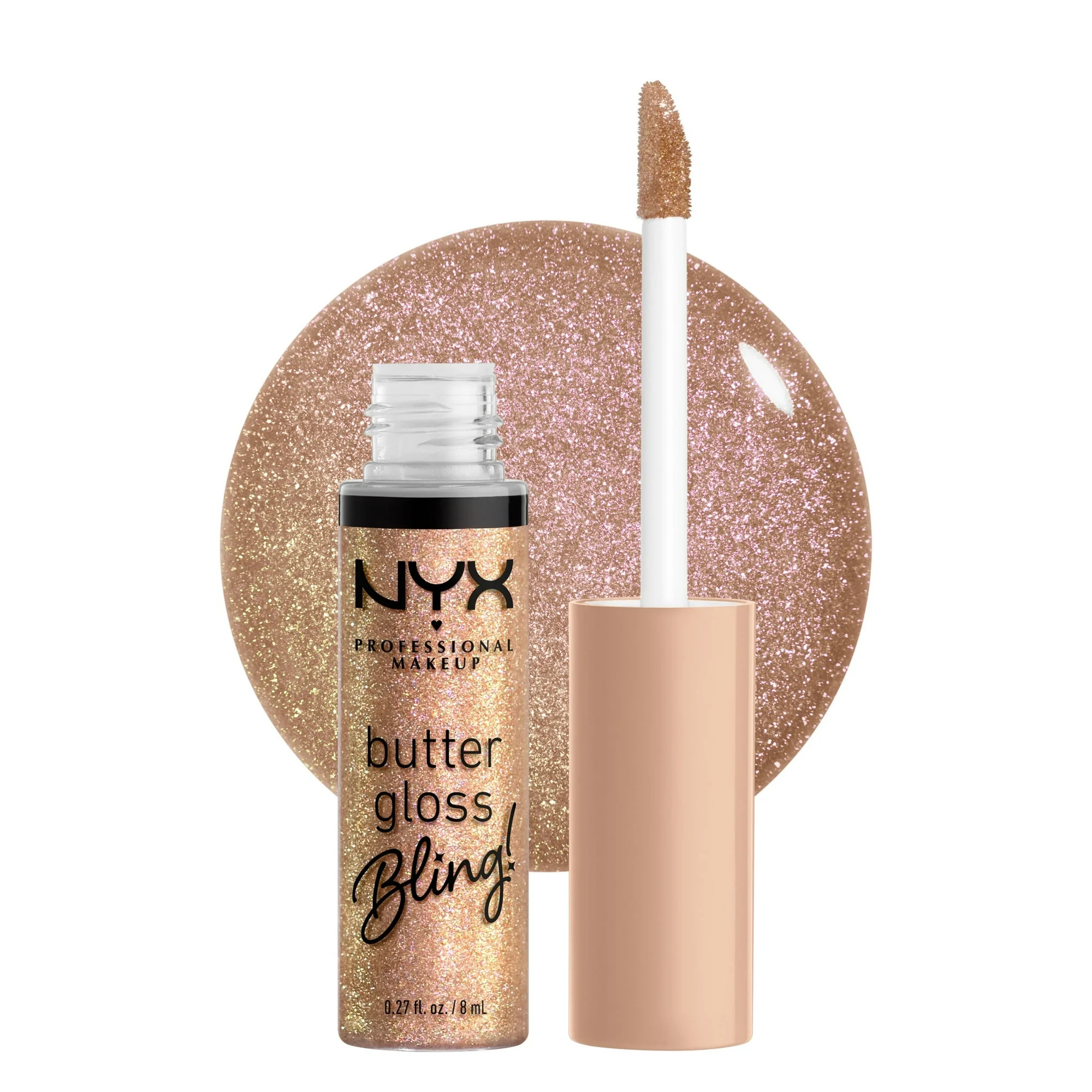 NYX Professional Makeup Butter Butter Gloss Bling Non Sticky Lip Gloss, Bring The Bling, 0.27 fl ... | Walmart (US)