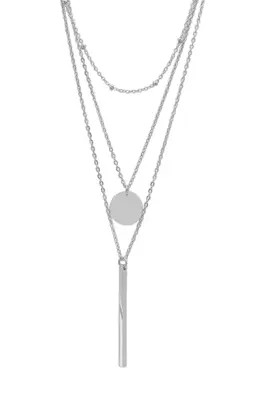 Adornia Water Resistant Layered Pendant Necklace Set in Yellow at Nordstrom Rack | Nordstrom Rack