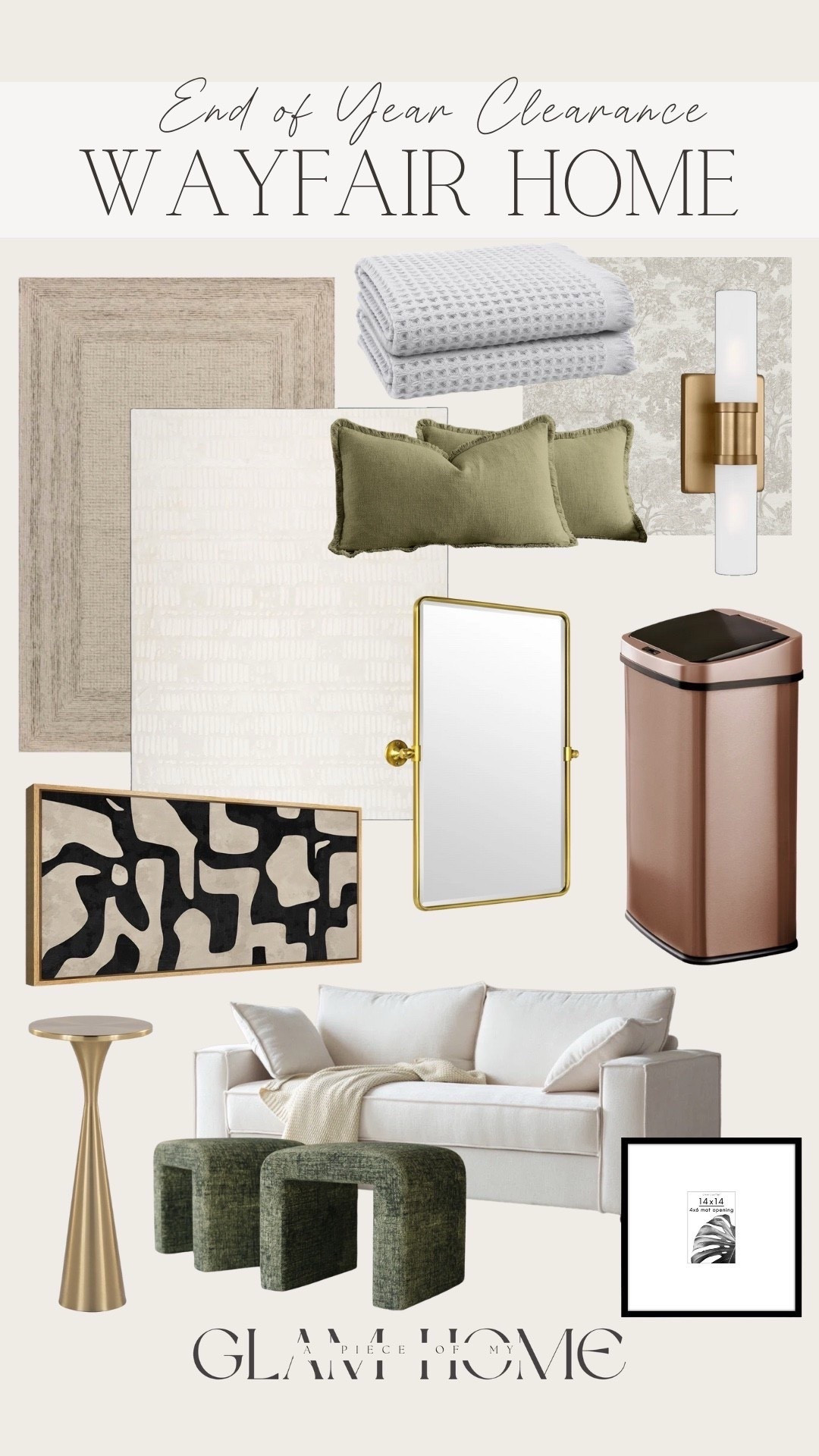 End of year clearance at Wayfair! 

Rug, pillow, sconces, trash can, wall art, couch, mirror, bath towel, wall paper, accent table 



#liketkit #LTKHome #LTKSeasonal #LTKU
@shop.ltk
https://liketk.it/5GPCk