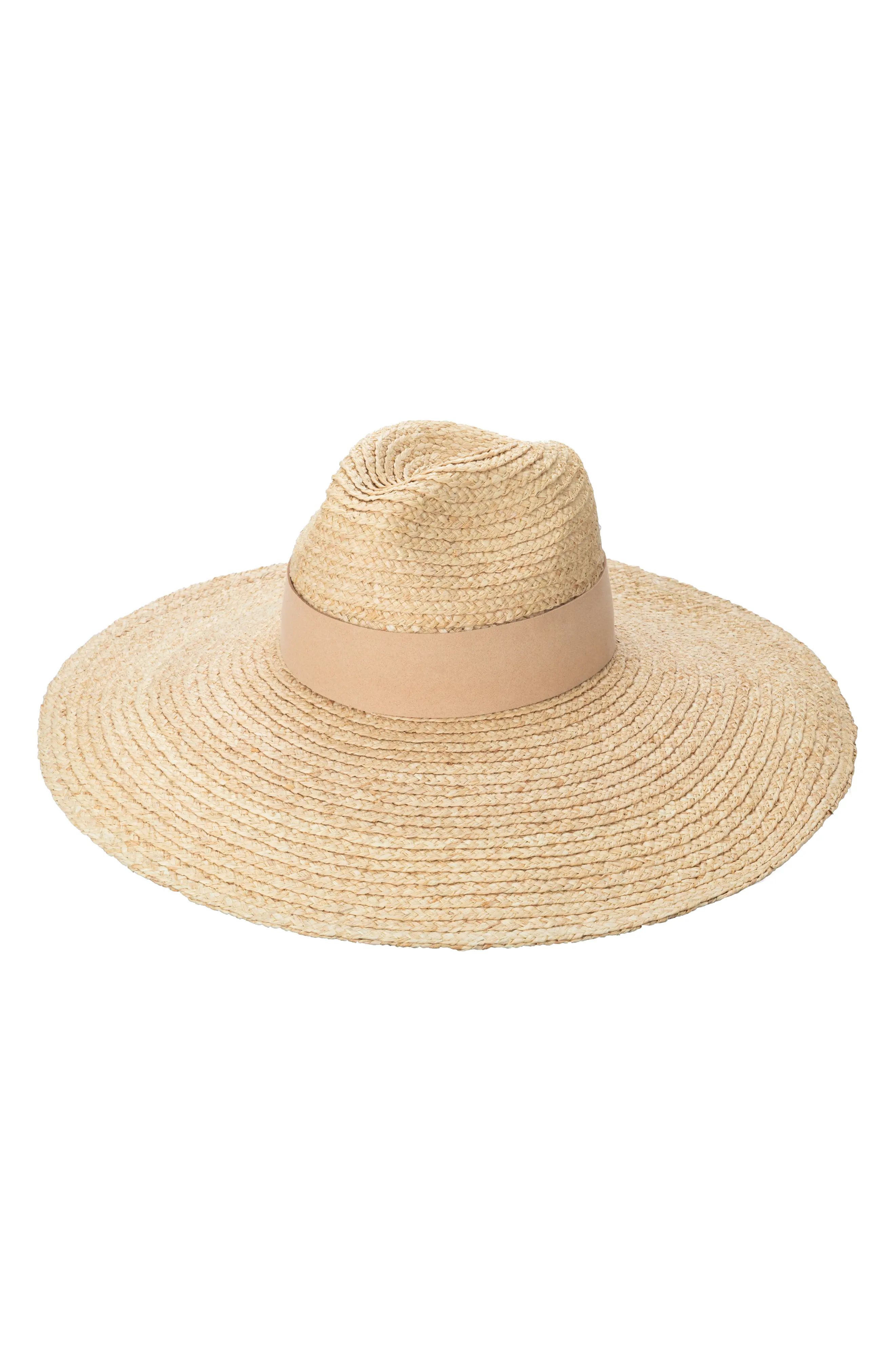 San Diego Hat Wide Brim Raffia Hat in Natural at Nordstrom | Nordstrom