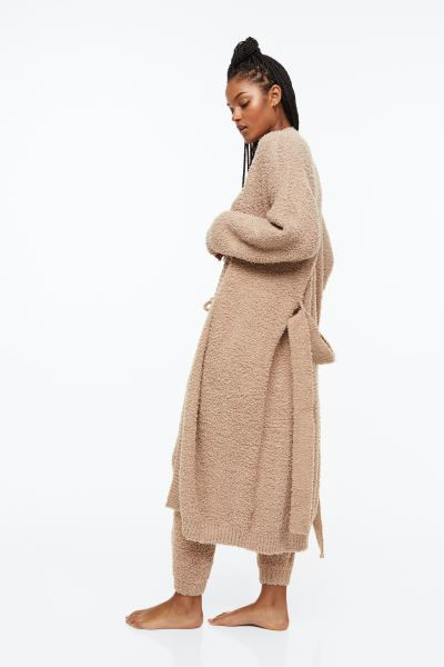 Fluffy Bathrobe - Light beige - Ladies | H&M US | H&M (US + CA)