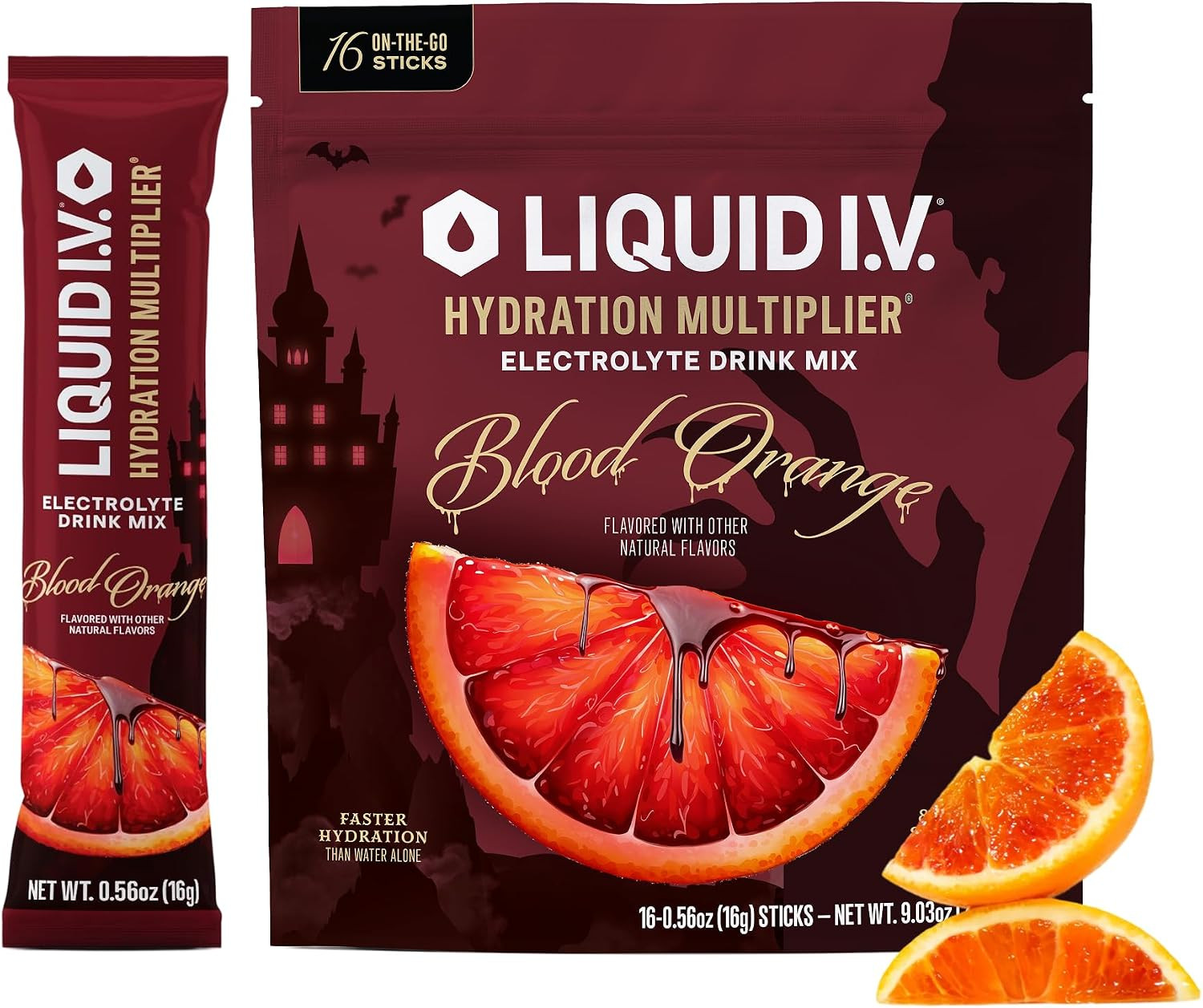 Liquid I.V. Hydration Electrolytes, Blood Orange, 16 Count | Amazon (US)