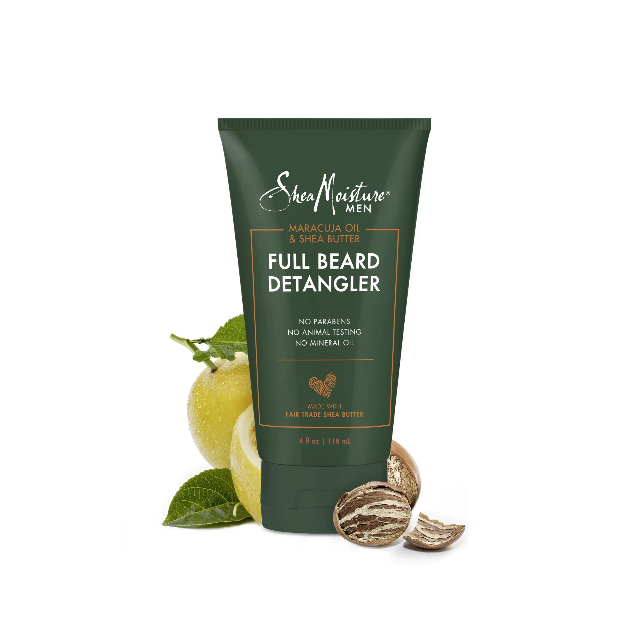 SheaMoisture Men's Full Beard Detangler Maracuja Oil and Shea Butter 4 oz - Walmart.com | Walmart (US)