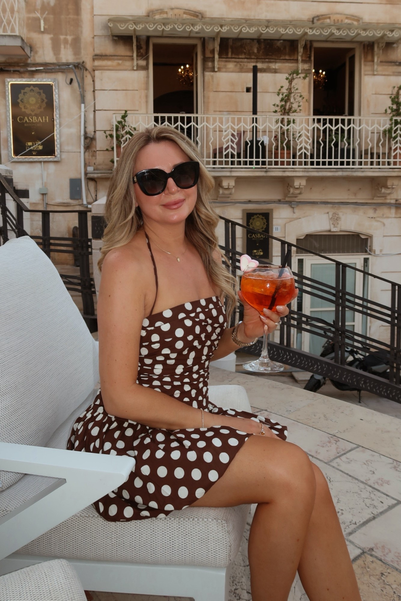 Obsessed with this dress from @VICI  
Runs tts. Wearing small. I’m 5’6

#vici #polkadot #summer #dress #brown

#LTKootd #LTKgrwm