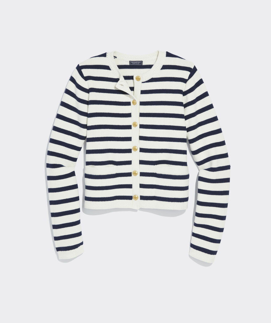 Cotton Cashmere Striped Jacket | vineyard vines