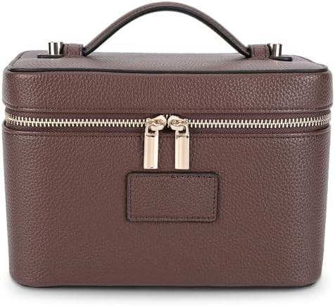 Makeup Bag Vanity Case with Removable Divider Travel Toiletry Bag Portable Cosmetic Bag Makeup Or... | Amazon (US)