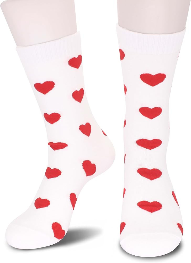 Heart Socks - Anniversary Valentines Day Christmas Birthday Gifts for Women, Love Gifts for Women | Amazon (US)