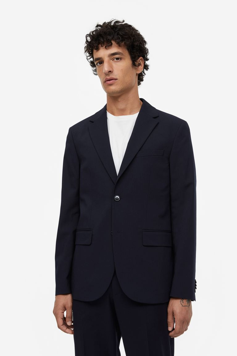 Regular Fit Jacket - Dark blue - Men | H&M US | H&M (US + CA)