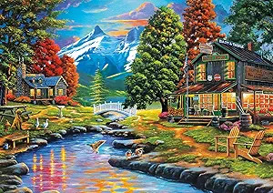 Amazon.com: Buffalo Games - Days to Remember - Dewie Hollow - 500 Piece Jigsaw Puzzle , Orange, Y... | Amazon (US)