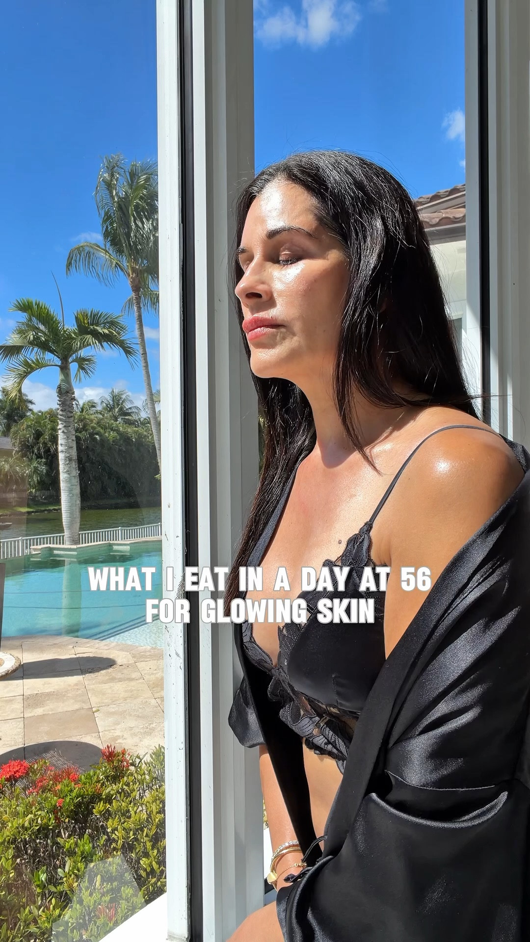 Glowing skin - everything that’s in my morning shake and the pajamas! 