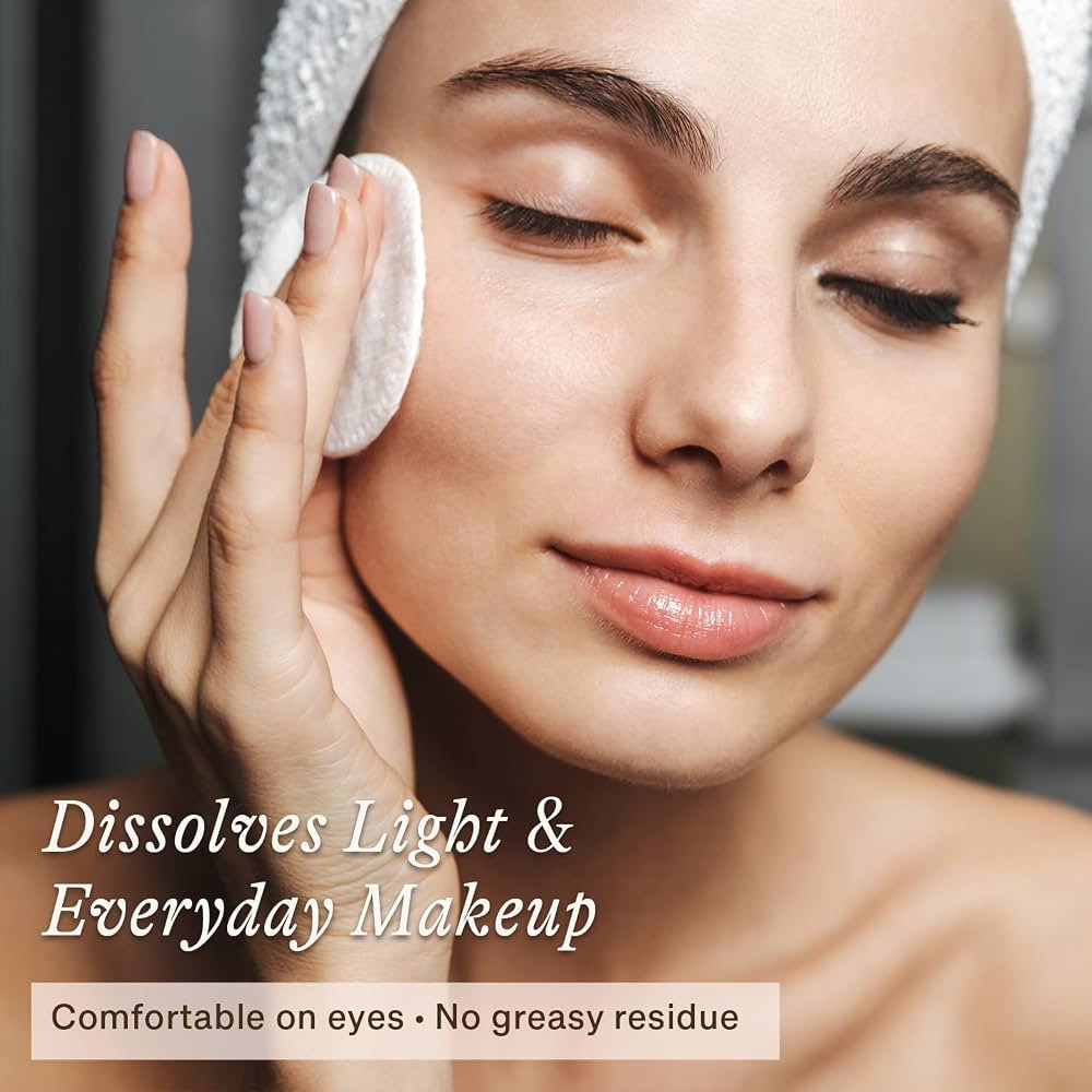 Makeup Remover - USA Made with Natural & Organic Ingredients Face and Eye Make Up Remover, Use wi... | Amazon (US)
