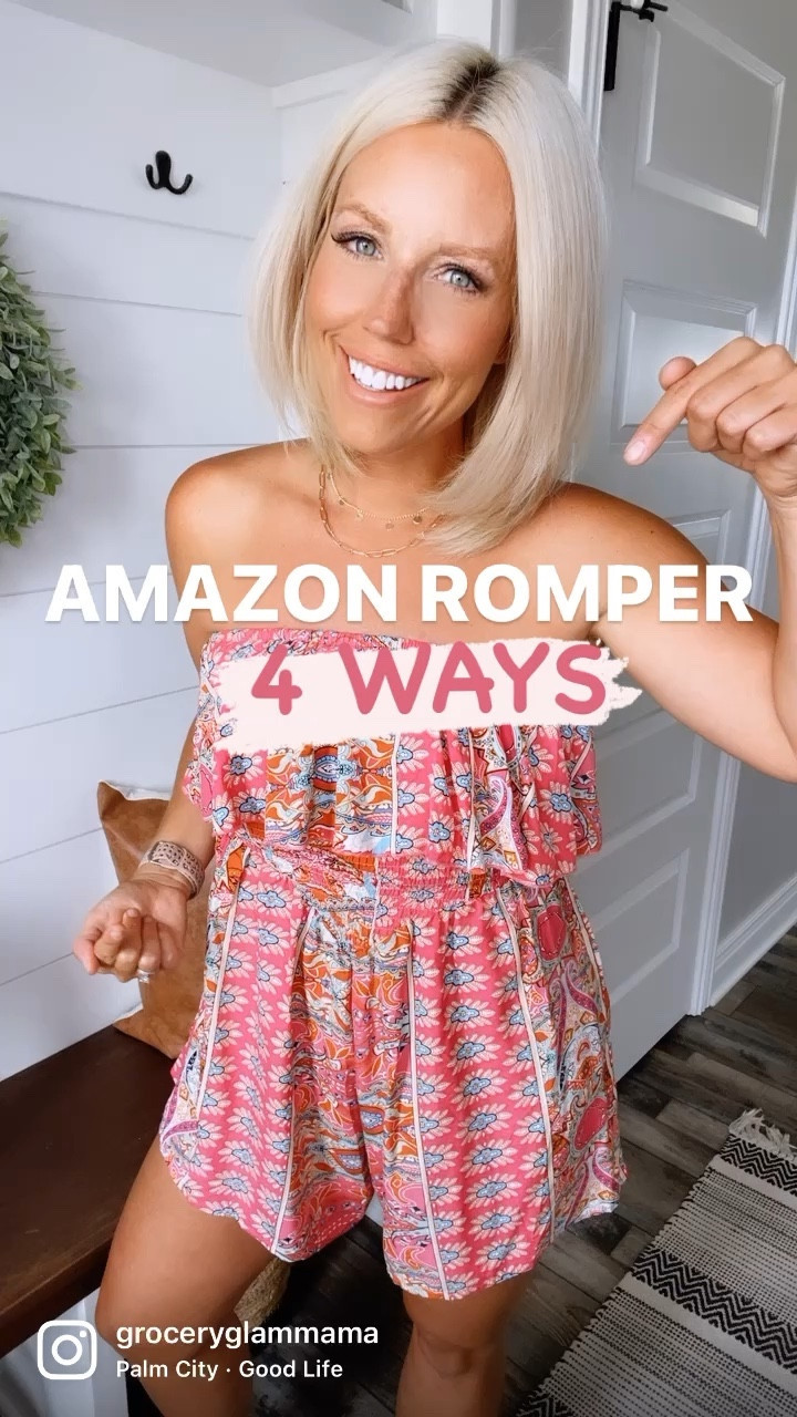 I love the the print of this adorable romper that can be worn alllllll the ways!!!!! Wearing my true size small. 

#LTKunder50 #LTKunder100 #LTKstyletip