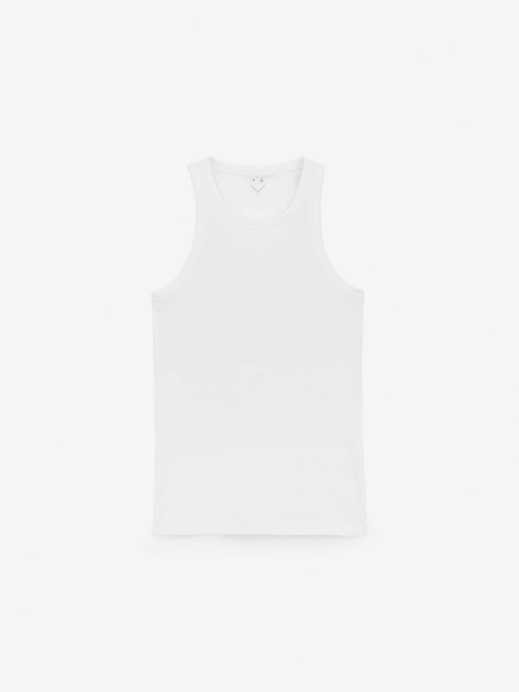 Rib Racer Tank Top – White – Women – ARKET GB | Arket UK