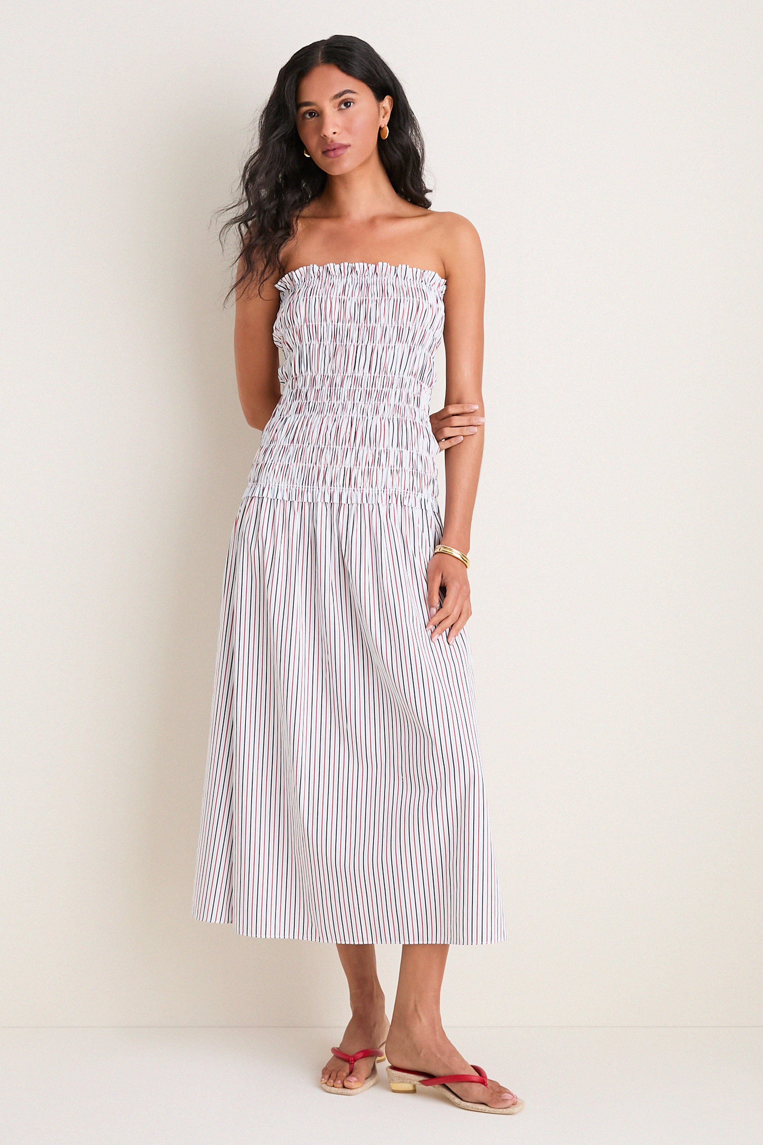 Venezia Stripe Amalita Midi Dress | Tuckernuck (US)