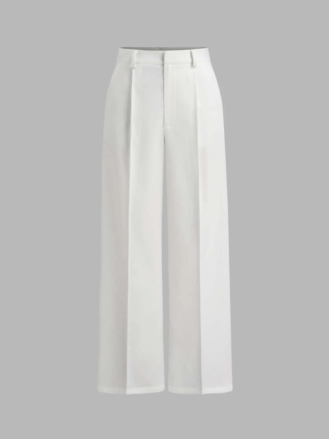 Petite High Waist Pleated Wide Leg Pants | Cider