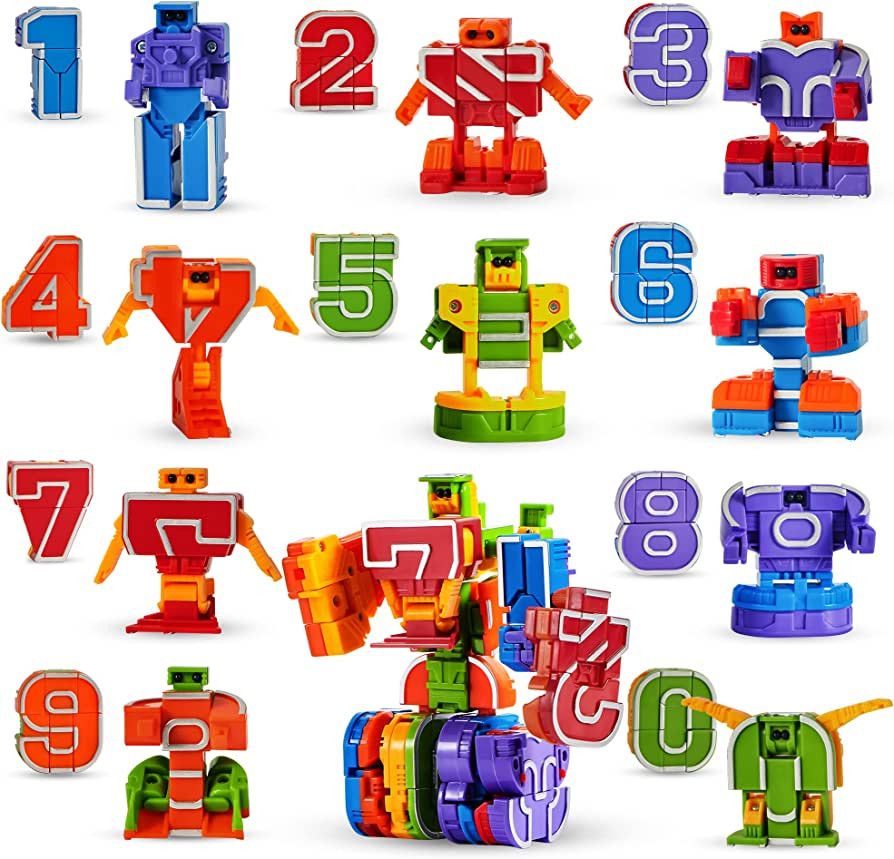 JOYIN 10 Pcs Number Bots Toys, Number Block, Number Bots, Action Figure Learning Toys, Number Rob... | Amazon (US)