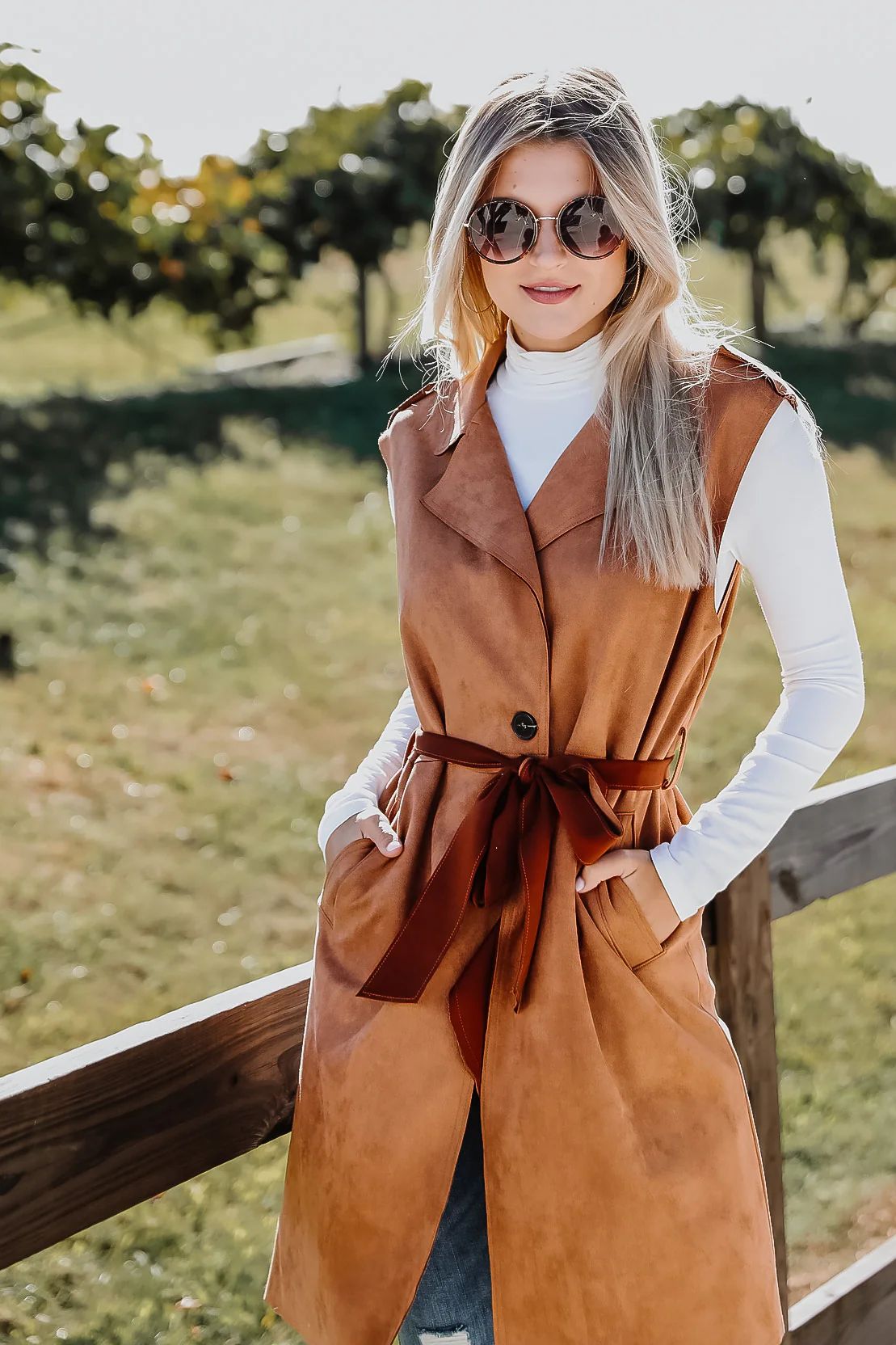 Nothing But Chic Suede Vest | Dress Up