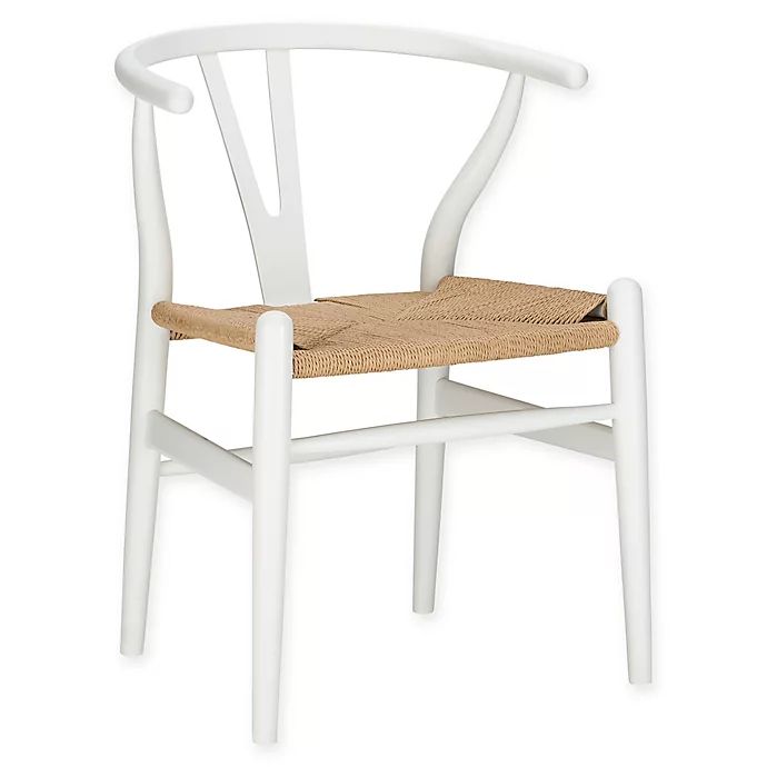 Poly & Bark Weave Chair in White | Bed Bath & Beyond