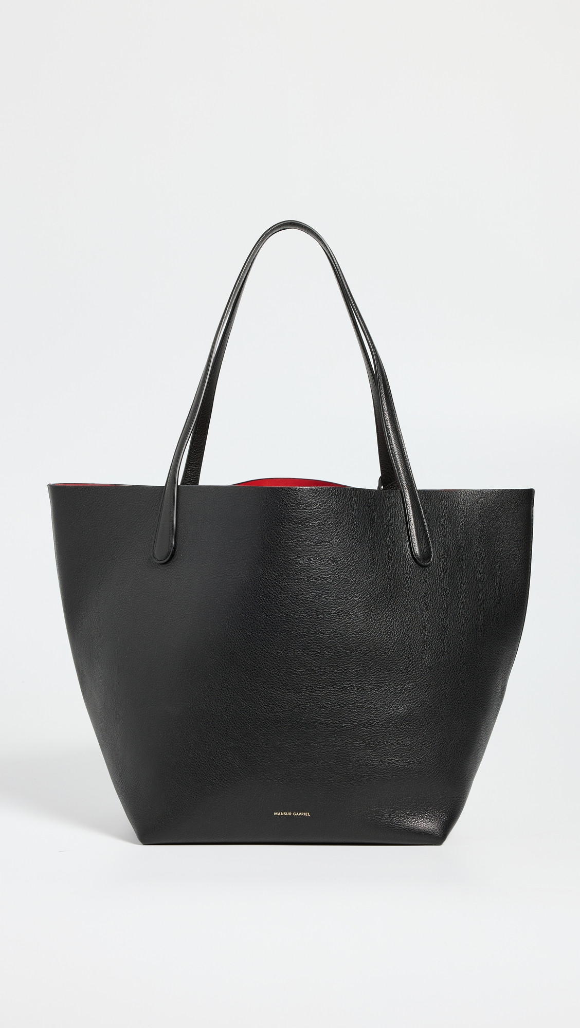 Mansur Gavriel Everyday Soft Tote Black/Flamma One Size | Shopbop