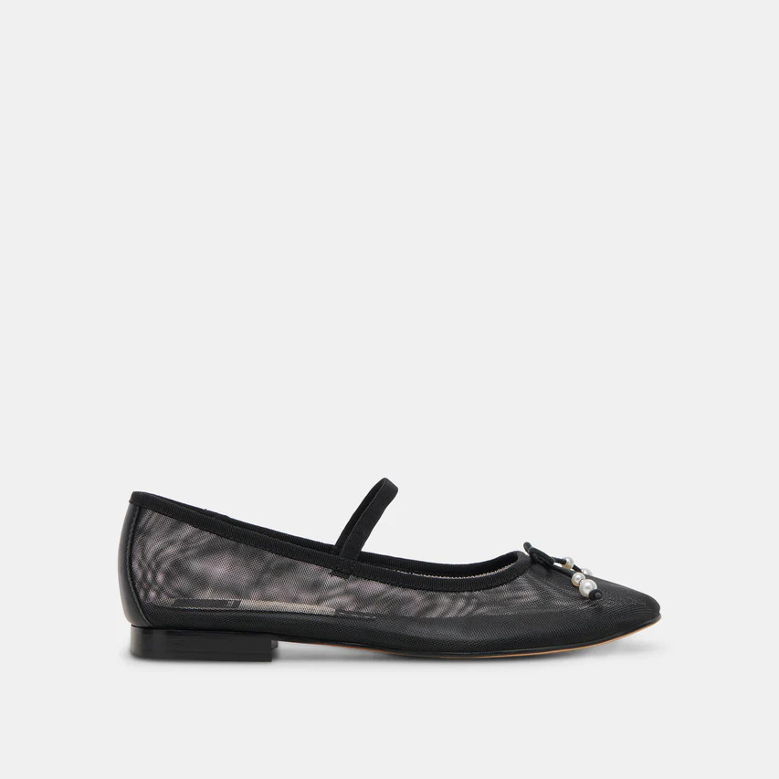 CADEL BALLET FLATS BLACK PEARLS | DolceVita.com
