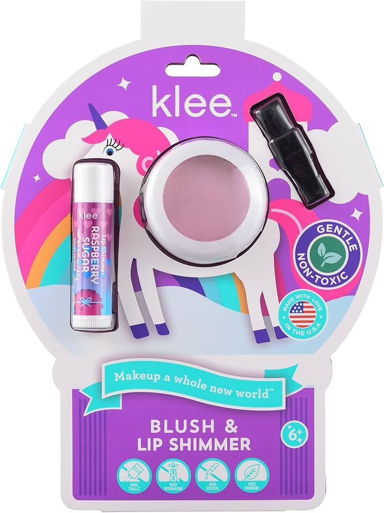 Luna Star Klee Blush and Lip Shimmer Holiday Gift Set for Kids and Tweens. Gentle and Non-Toxic. ... | Amazon (US)