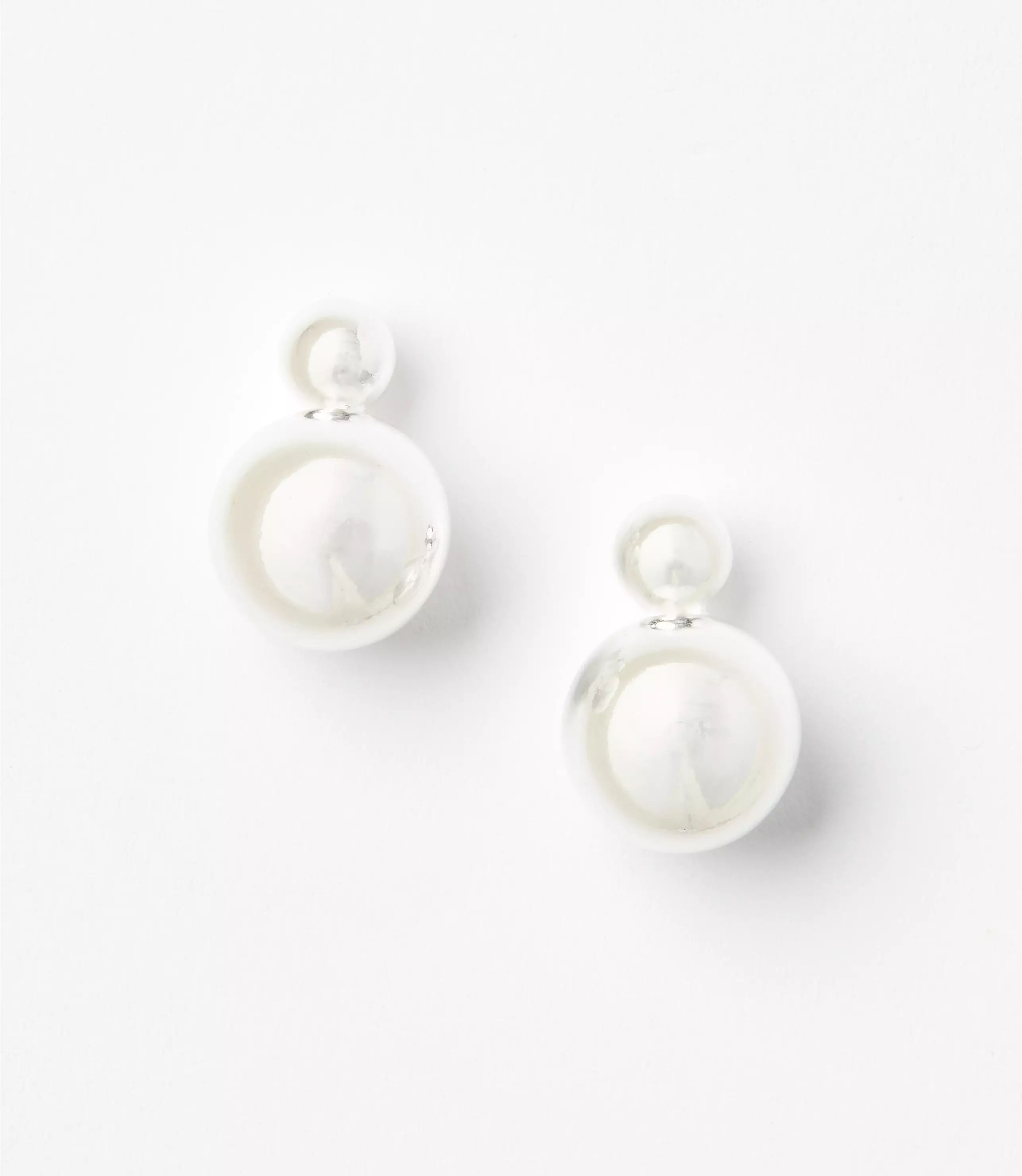 Double Ball Drop Earrings | LOFT
