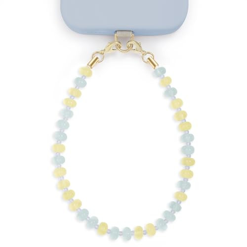 Posadina Natural Stone Phone Charm, Beaded Healing Phone Wrist Strap, Handmade Cellphone Chain Lanyard with Tether Tab | Amazon (US)