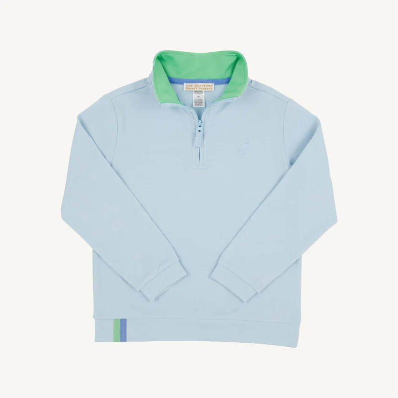 Prepletic™ Hayword Half-Zip (Unisex) - Buckhead Blue with Buckhead Blu | The Beaufort Bonnet Company