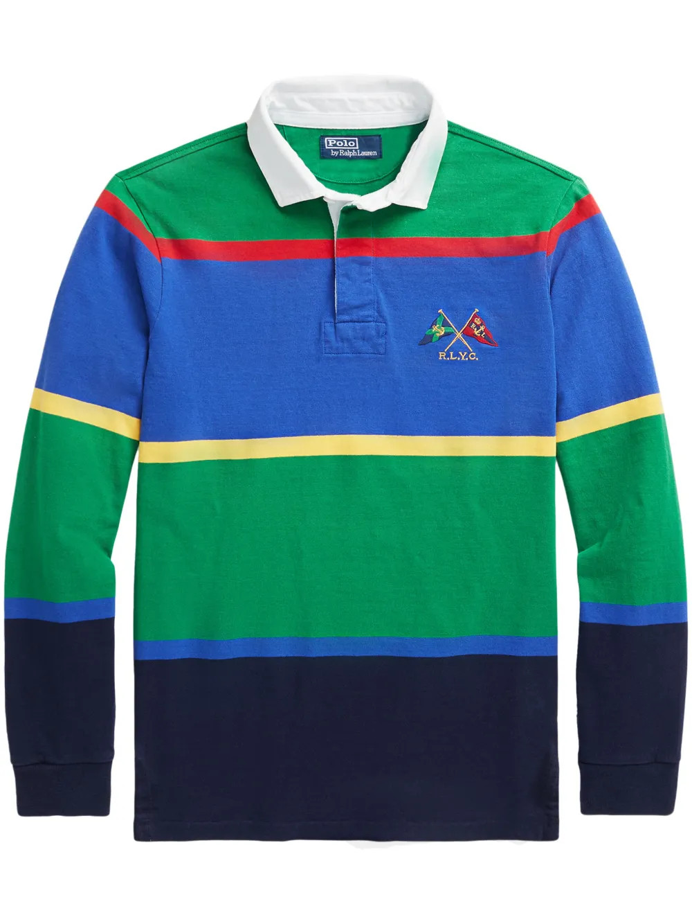 Polo Ralph Lauren Camisa Rugby Com Listras | Azul | FARFETCH BR | Farfetch (BR)