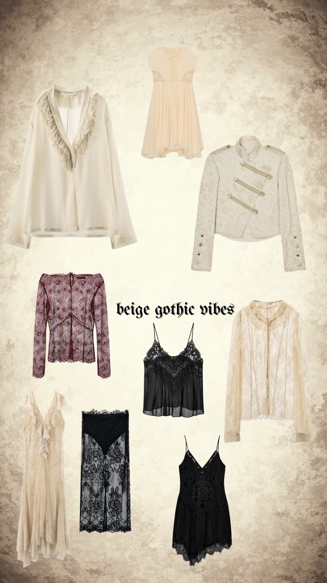 Beige picks for a romantic gothic vibe 🩶 lace, gothic outfits, layering pieces @Zara 

#LTKSeasonal #LTKValentine