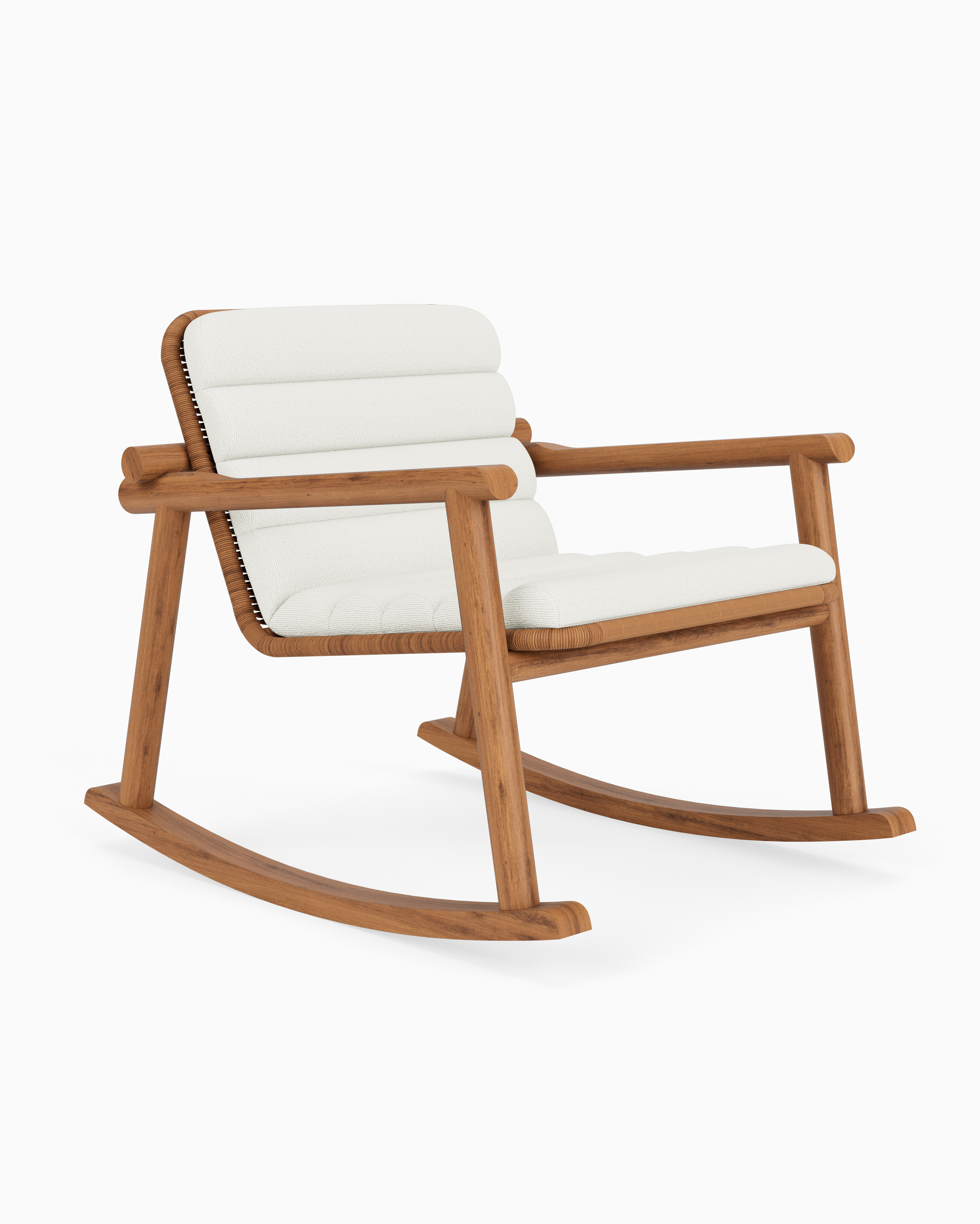 Outdoor Frisco Rocker | Modern Teak Outdoor Rocking Chair | Denver Modern