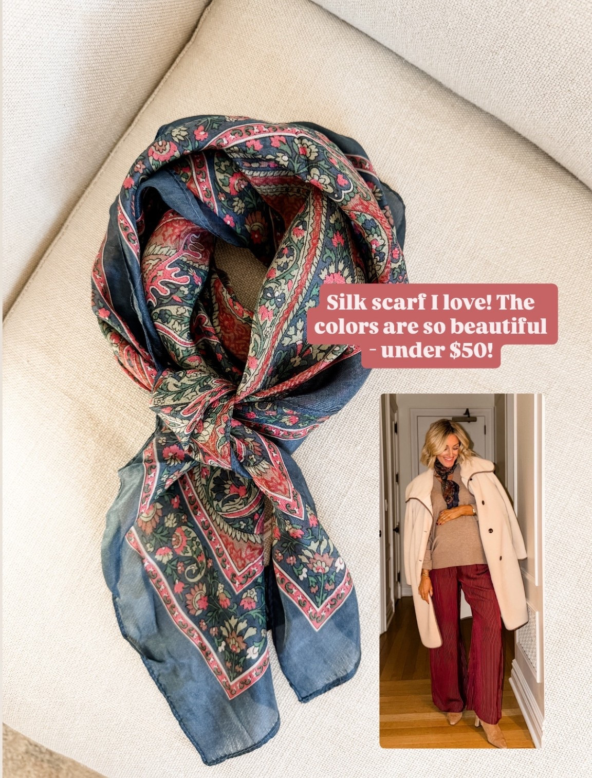 This pretty scarf is such a fun accessory to add to your outfit or a purse! Under $50!

Loverly Grey, free people, scarf, patterned scarf 

#LTKFindsUnder50